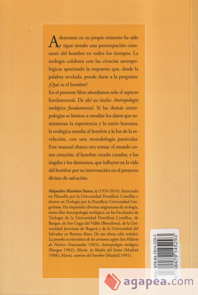 Antropologia Teologica Fundamental Alejandro Martinez Sierra