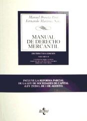 Manual De Derecho Mercantil Manuel Broseta Pont Fernando Martinez