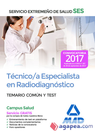 Tecnico A Especialista En Radiodiagnostico Del Servicio Extreme O De