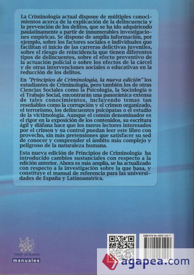 PRINCIPIOS DE CRIMINOLOGIA LA NUEVA EDICION VICENTE GARRIDO GENOVES