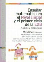 Ense Ar Matematica En El Nivel Inicial Y El Primer Ciclo De La Egb