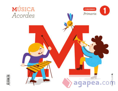 CUADERNO MUSICA ACORDES 1 PRIMARIA VARIOS AUTORES 9788414106822