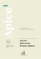 Portada de 750 anni dalla nascita di Dante Alighieri [Apice 1/2016] (Ebook)