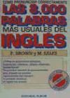 8000 PALABRAS USUALES INGLES