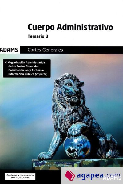 Temario 3 Cuerpo Administrativo de las Cortes Generales