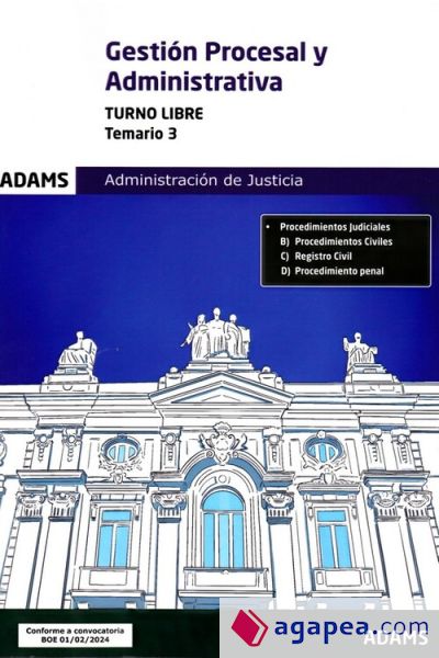 Temario 3. Gestion Procesal Y Administrativa (turno Libre)