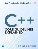 Portada de C++ Core Guidelines Explained: Best Practices for Modern C++