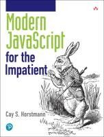 Portada de Modern JavaScript for the Impatient