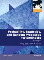 Portada de Probability, Statistics, and Random Processes for Engineers