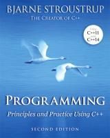 Portada de Programming: Principles and Practice Using C++