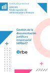 ADG301 Gesti&oacute;n de la documentaci&oacute;n jur&iacute;dica y empresarial