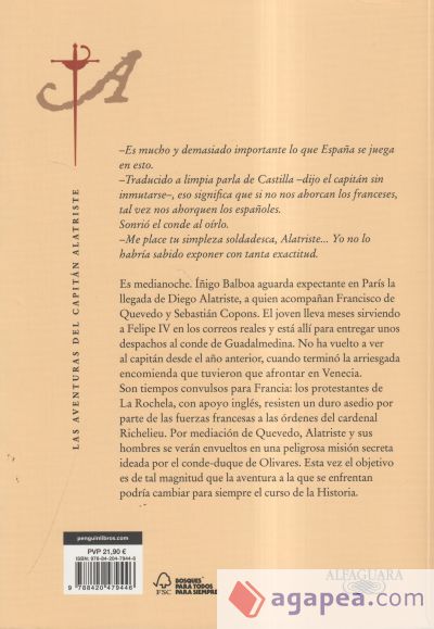 Misi&oacute;n en Par&iacute;s (Las aventuras del capit&aacute;n Alatriste 8)