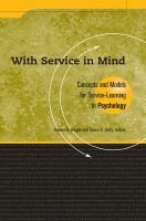 Portada de With Service in Mind: Concepts and Models for Service-Learning in Psychology