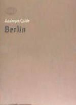 Portada de Analogue Guide Berlin