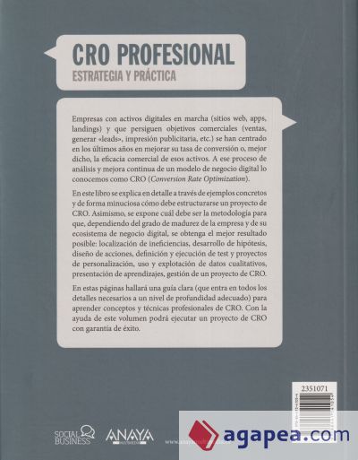 CRO profesional. Estrategia y práctica