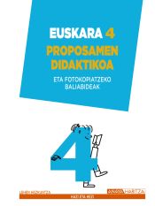 Portada de Euskara 4. Proposamen didaktikoa