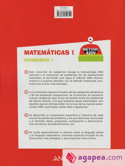 Matemáticas 1. Método ABN. Aprendo a resolver problemas 1