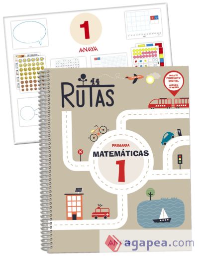 Matemáticas 1. RUTAS. (Incluye material manipulativo)