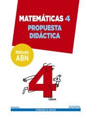 Portada de Matemáticas 4. Método ABN. Propuesta didáctica