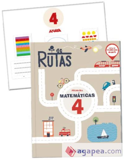 Matemáticas 4. RUTAS. (Incluye material manipulativo)