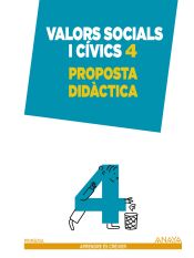 Portada de Valors socials i cívics 4. Proposta didàctica