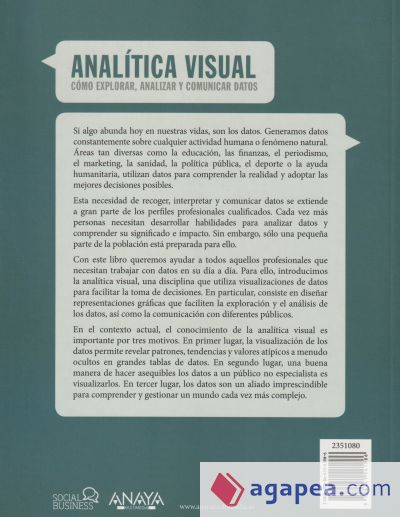 Analítica Visual. Como explorar, analizar y comunicar datos