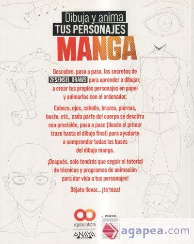 Dibuja y anima tus personajes manga. La gu&iacute;a completa para aprender las bases del dise&ntilde;o manga con @zesensei_draws