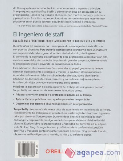 El ingeniero de staff. Una guía para profesionales que apuestan por el crecimiento y el cambio