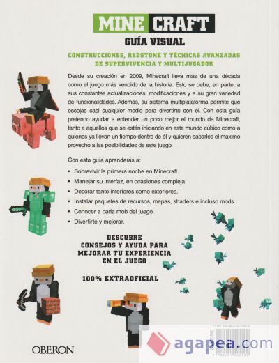 Minecraft. Guía visual. Construcciones, Redstone y técnicas avanzadas de supervivencia y multijugador