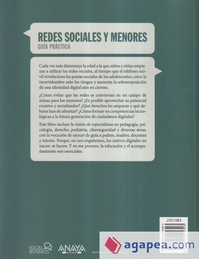 Redes sociales y menores. Guía práctica