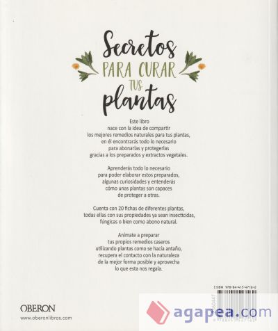 Secretos para curar tus plantas