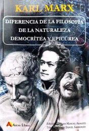 Portada de Diferencia de la filosofía de la naturaleza demorítea y epicúrea. Karl Marx