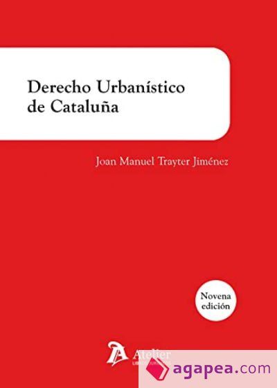 DERECHO URBANISTICO DE CATALU?A 9ED