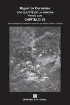 Portada de DON QUIJOTE DE LA MANCHA. PRIMERA PARTE. CAPÍTULO 20 (TEXTO ADAPTADO AL CASTELLANO MODERNO POR ANTONIO GÁLVEZ ALCAIDE) (Ebook)