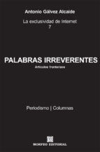 Portada de PALABRAS IRREVERENTES (Ebook)