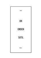 Portada de UN ORDEN SUTIL (Ebook)