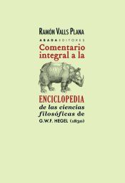 Portada de Comentario integral a la Enciclopedia de las ciencias filos&oacute;ficas de G.W.F. Hegel (1830)