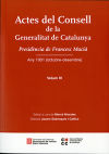 Actes del Consell de la Generalitat de Catalunya: Presidència de Francesc Macià. Any 1931 (octubre-desembre). Volum IV