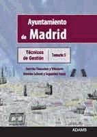 Portada de Técnicos de Gestión del Ayuntamiento de Madrid. Temario 5