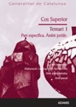 Portada de Temari 1 Cos Superior Part Especifica (ámbit jurídic) de la Generalitat de Catalunya