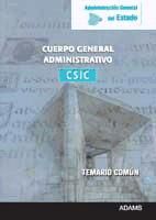 Portada de Temario Común Cuerpo Administrativo de la Administración General del Estado. CSIC