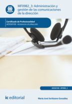 Portada de Administración y gestión de las comunicaciones de la dirección. ADGG0108 (Ebook)