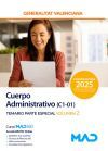 Administrativo (C1-01). Temario Parte Especial volumen 2. Generalitat Valenciana