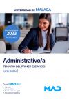 Administrativo/a. Temario del primer ejercicio volumen 1. Universidad de Málaga