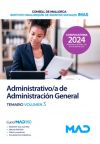 Administrativo/a de Administración General. Temario volumen 3. Consejo Insular de Mallorca (Consell de Mallorca)