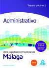 Administrativo de la Diputación de Málaga. Temario, volumen 2