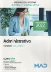 Administrativo (promoción Interna). Temario Volumen 1. Junta De Andalucía