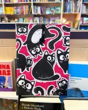 Portada de Funda de libro. Posturas gatunas rosa