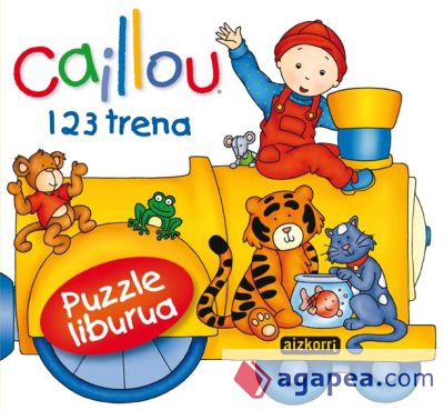 Caillou. 123 trena. Puzzle liburua