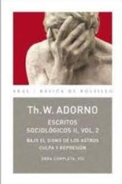 Portada de Adorno. Lote Estudios Sociológicos